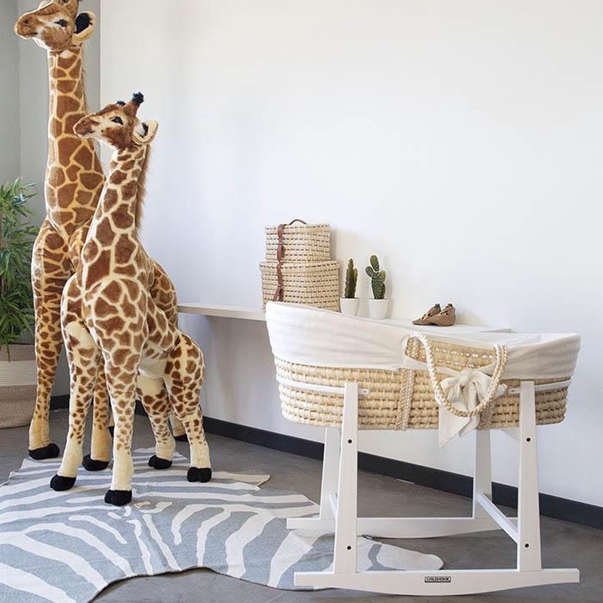 Childhome - Wiegstandaard voor moses mand - Hout - Wit