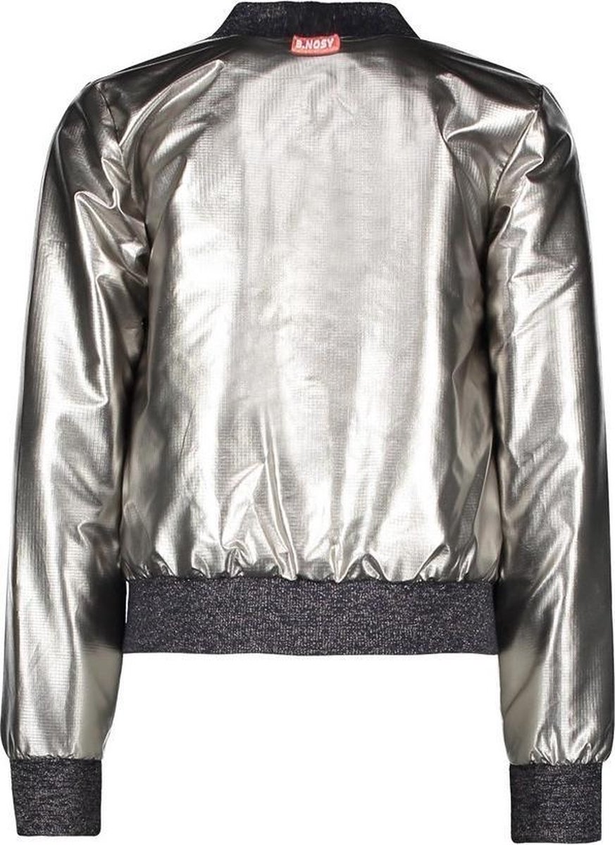 B. Nosy Kids - Maat 104 -  Meisjes Jas - Pewter