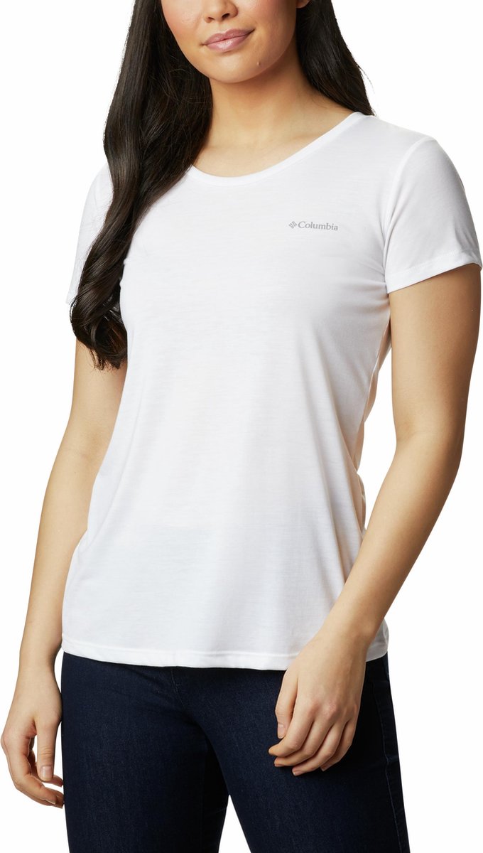 Columbia - Maat XL - Lava Lake Ii Ss Tee Outdoorshirt Dames - White, CSC Powe