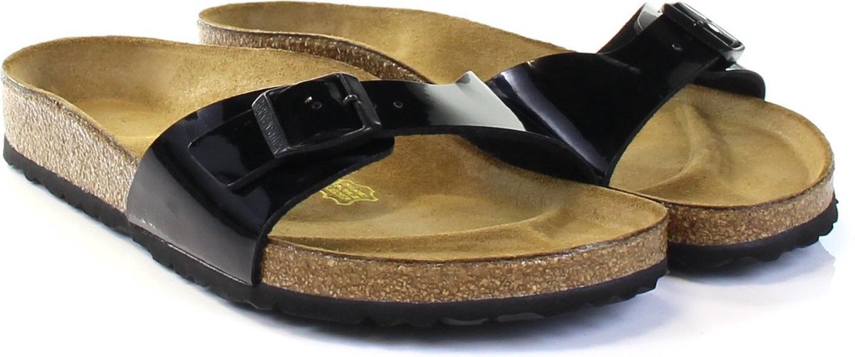 Birkenstock - maat 38- Madrid Dames Slippers Small fit Black