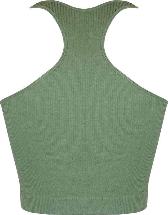 MAGIC Bodyfashion - Maat M - Lounge Crop Tanktop Green Vrouwen
