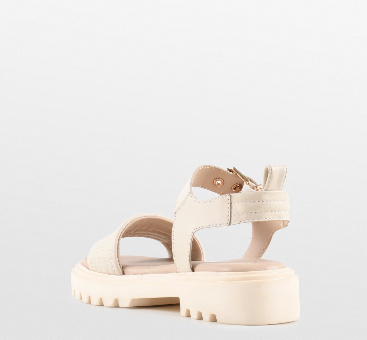 PS Poelman SATURNOS Dames Sandalen - 38 - Crème