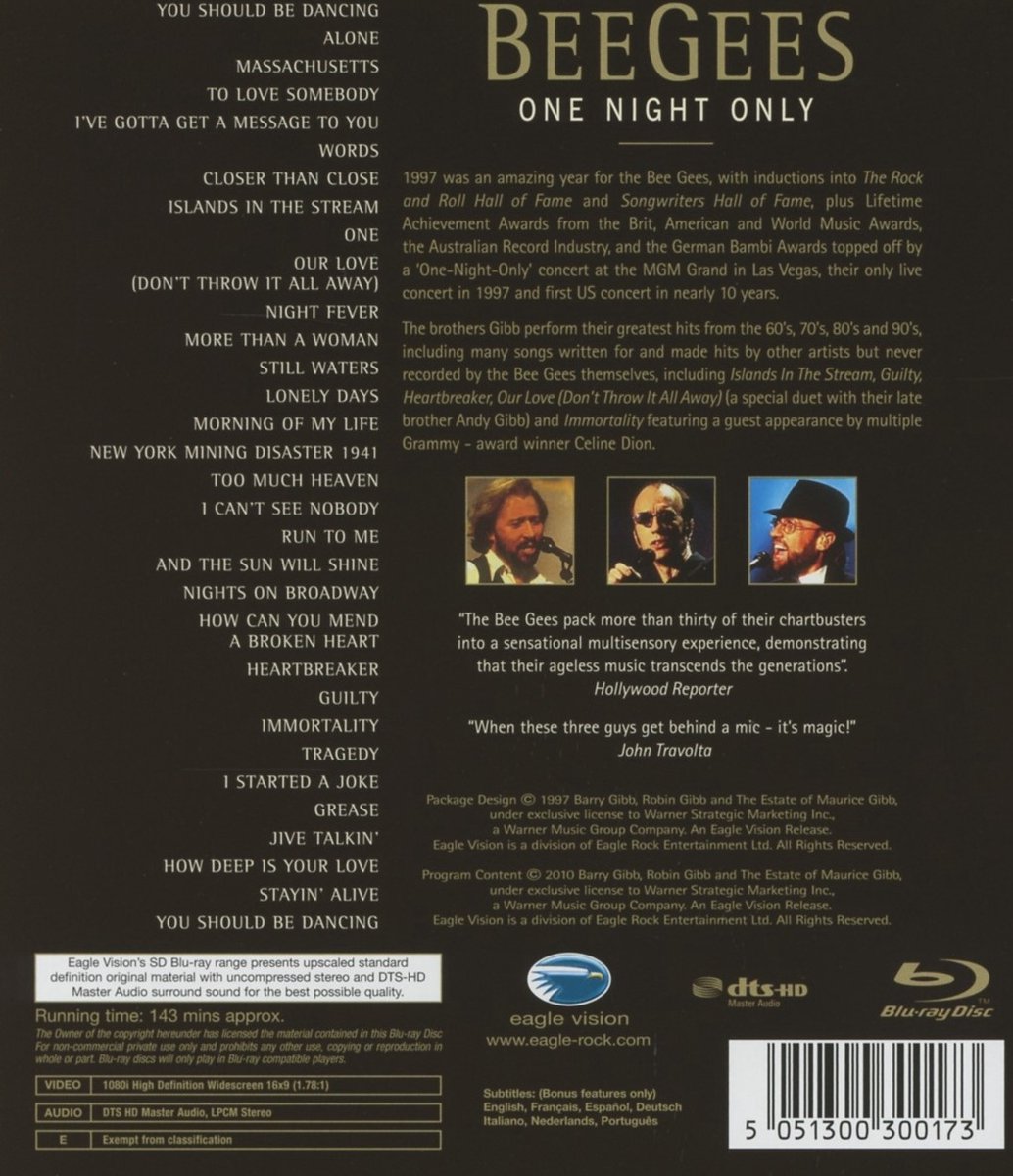 Bee Gees - One Night Only (Blu-ray)