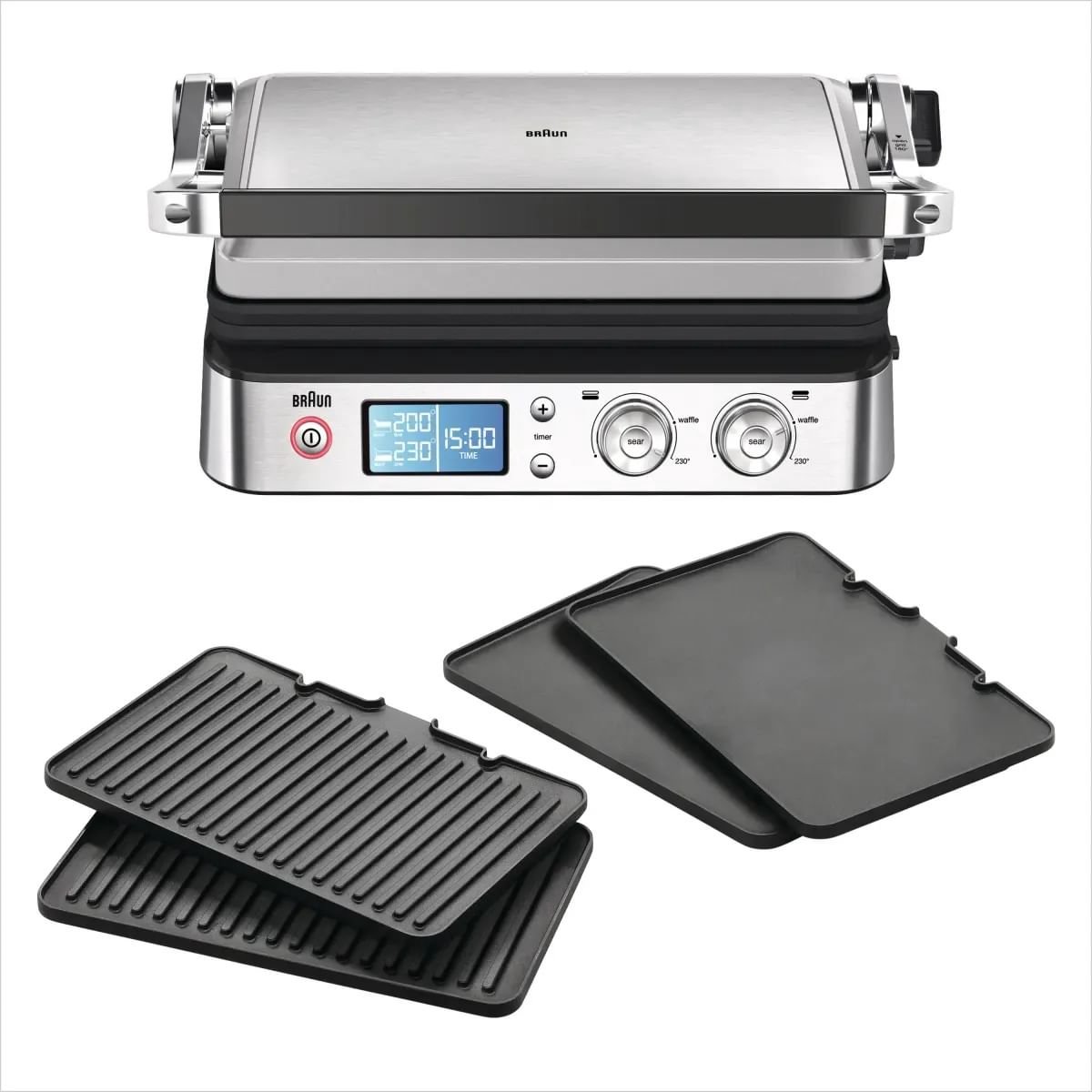 Braun MultiGrill 9 - CG9043 - Contactgrill - Met Timer en Display