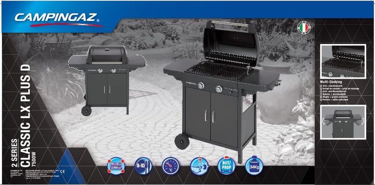 Campingaz 2 Series LX Plus Gasbarbecue - 2 Branders - Zwart - BBQ