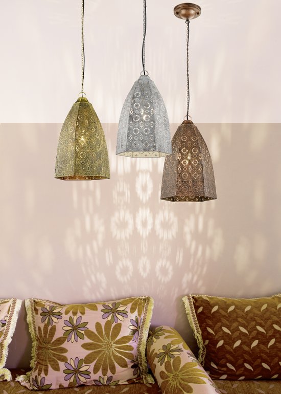 Trio IRENE - Hanglamp - E14 fitting, 40W max - Oud brons