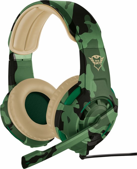 Trust GXT 310 Radius - On-ear Gaming Headset (PC + PS4 + Xbox One) - Jungle Camouflage