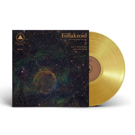 vinyl, gold vinyl, album cover, space pattern, double LP