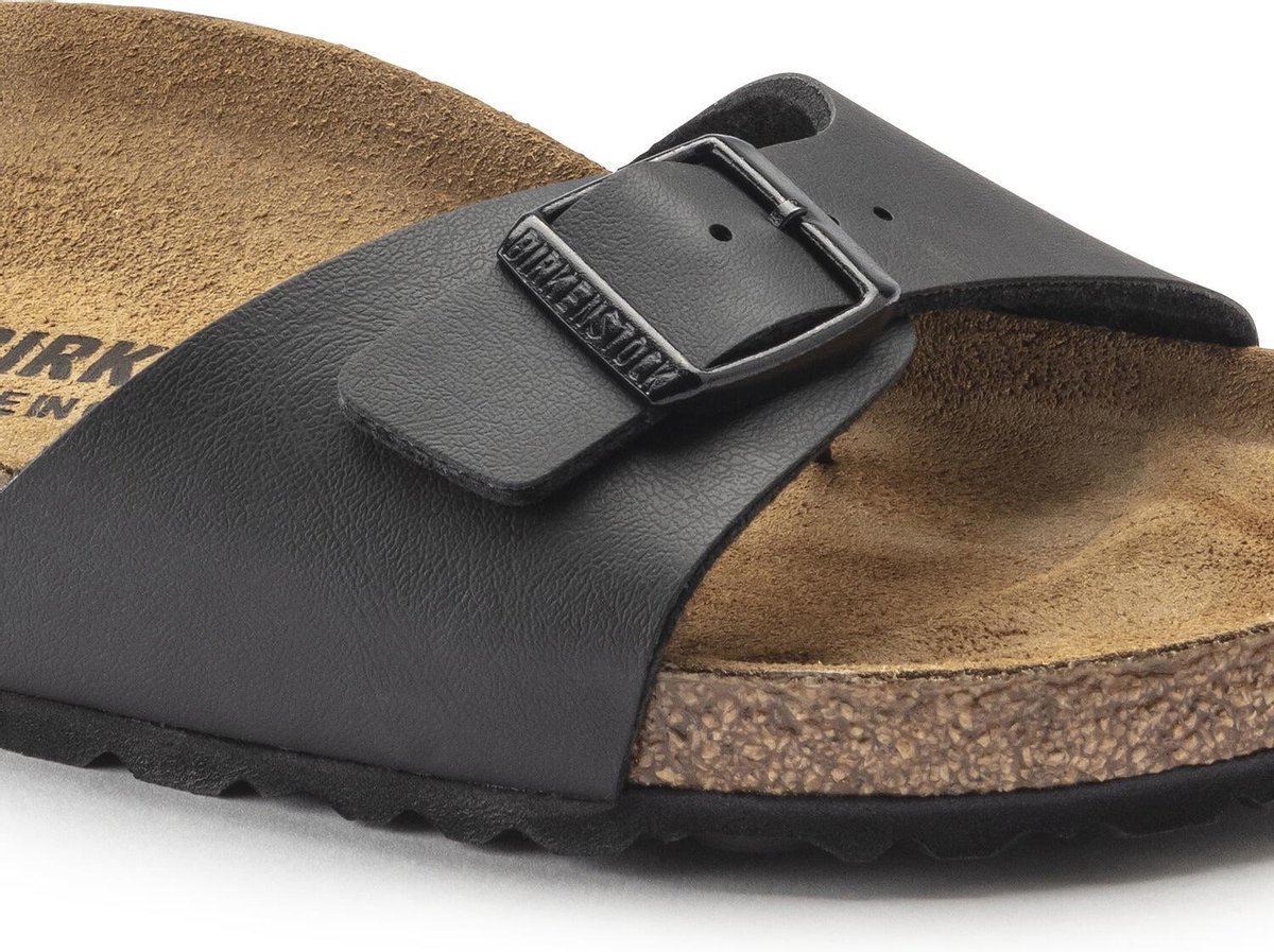 Birkenstock Madrid - 37 - Dames Slippers Small fit - Black