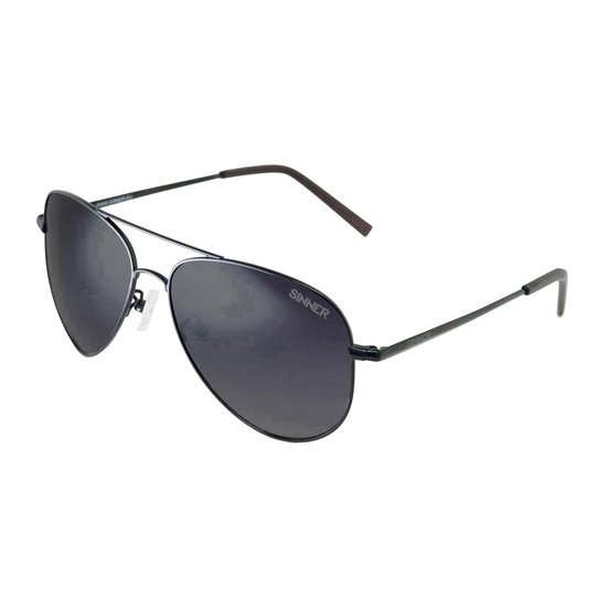 Sinner Morin Aviator - Metalen Zonnebril - Unisex - Zwart