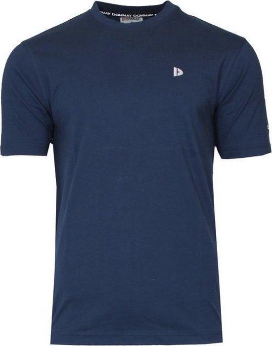 Donnay  Maat S - T-shirt (Vince) - Sportshirt - Heren Navy (010)