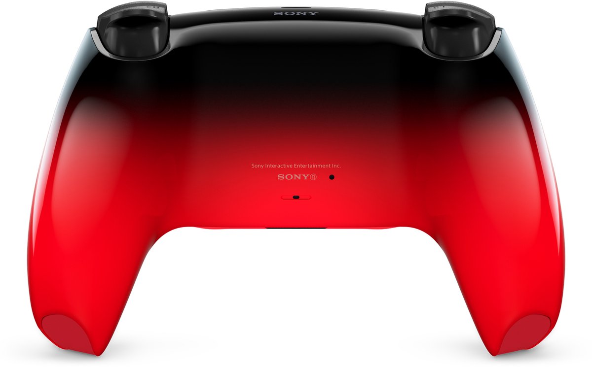 gamepad, controller, rode gradient, red, achterkant
