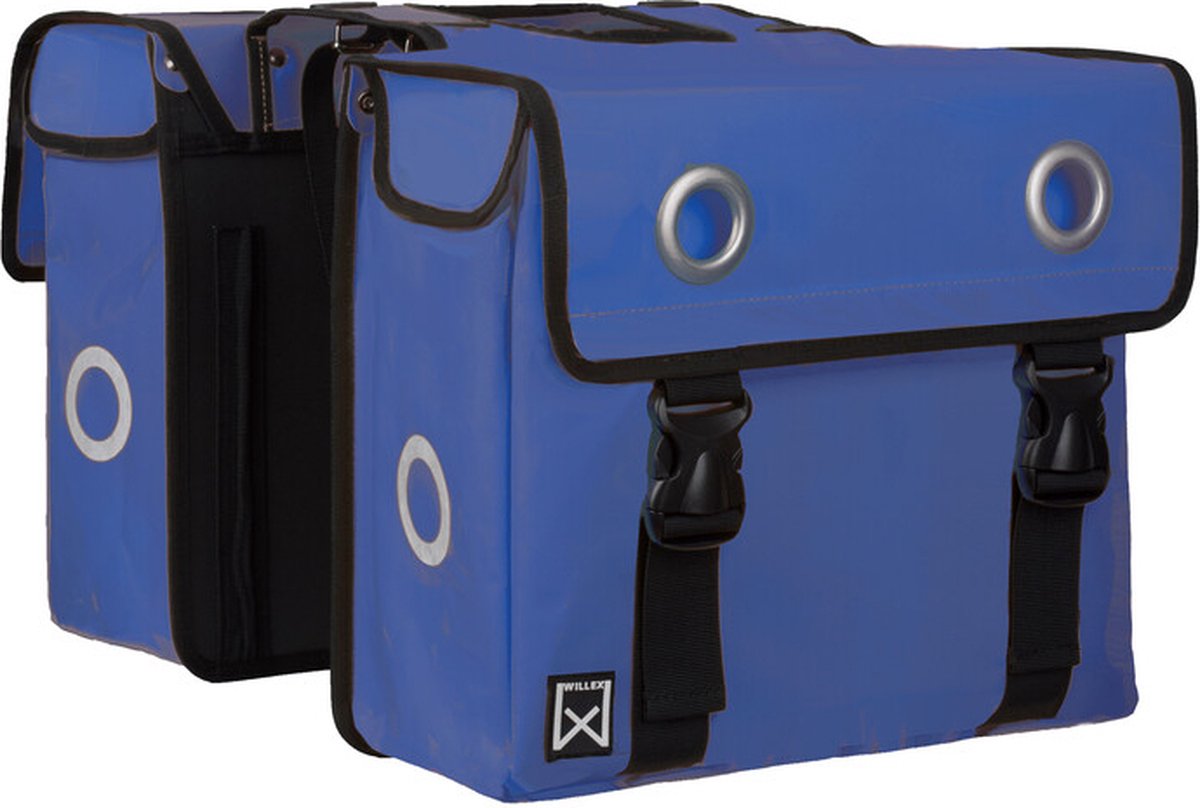 Willex Dubbele Fietstas - Bisonyl - Blauw - 52L - Universele Bevestiging