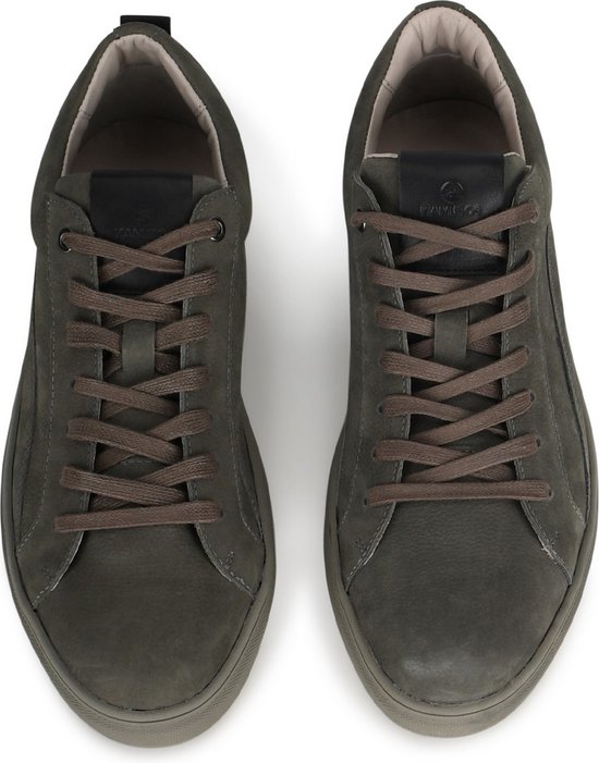 PS Poelman  - Maat 42 - MIKE Heren Sneakers - Donker Grijs