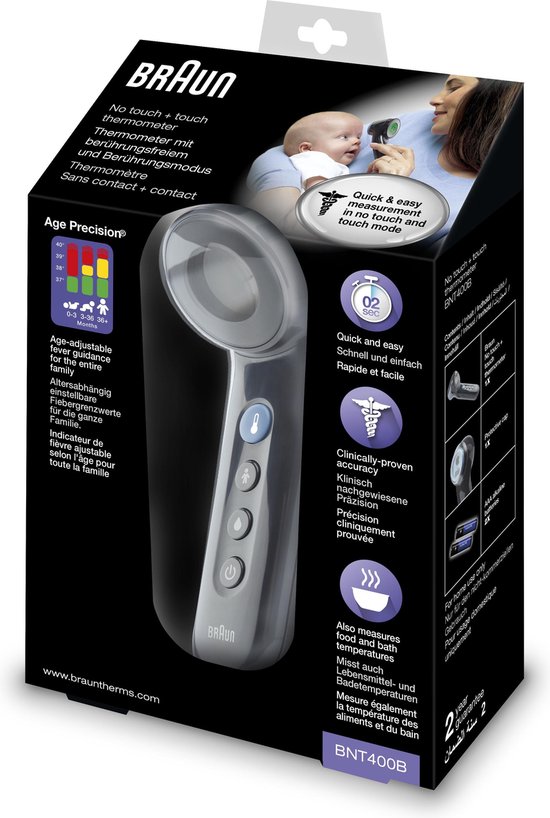 Braun BNT400 Black thermometer
