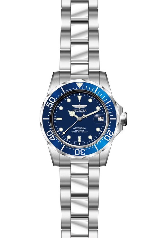 Invicta Pro Diver 9094 - Horloge - Heren - Staal - Zilverkleurig - Ø 40 mm