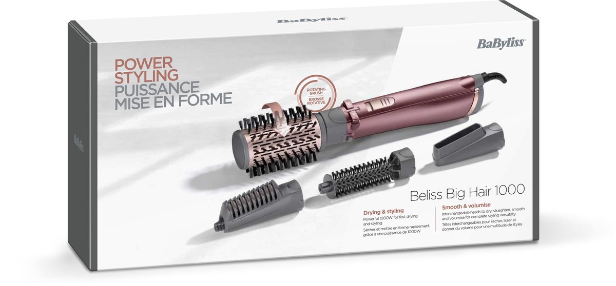 BaByliss ® Beliss Big Hair AS960E - Roterende Föhnborstel