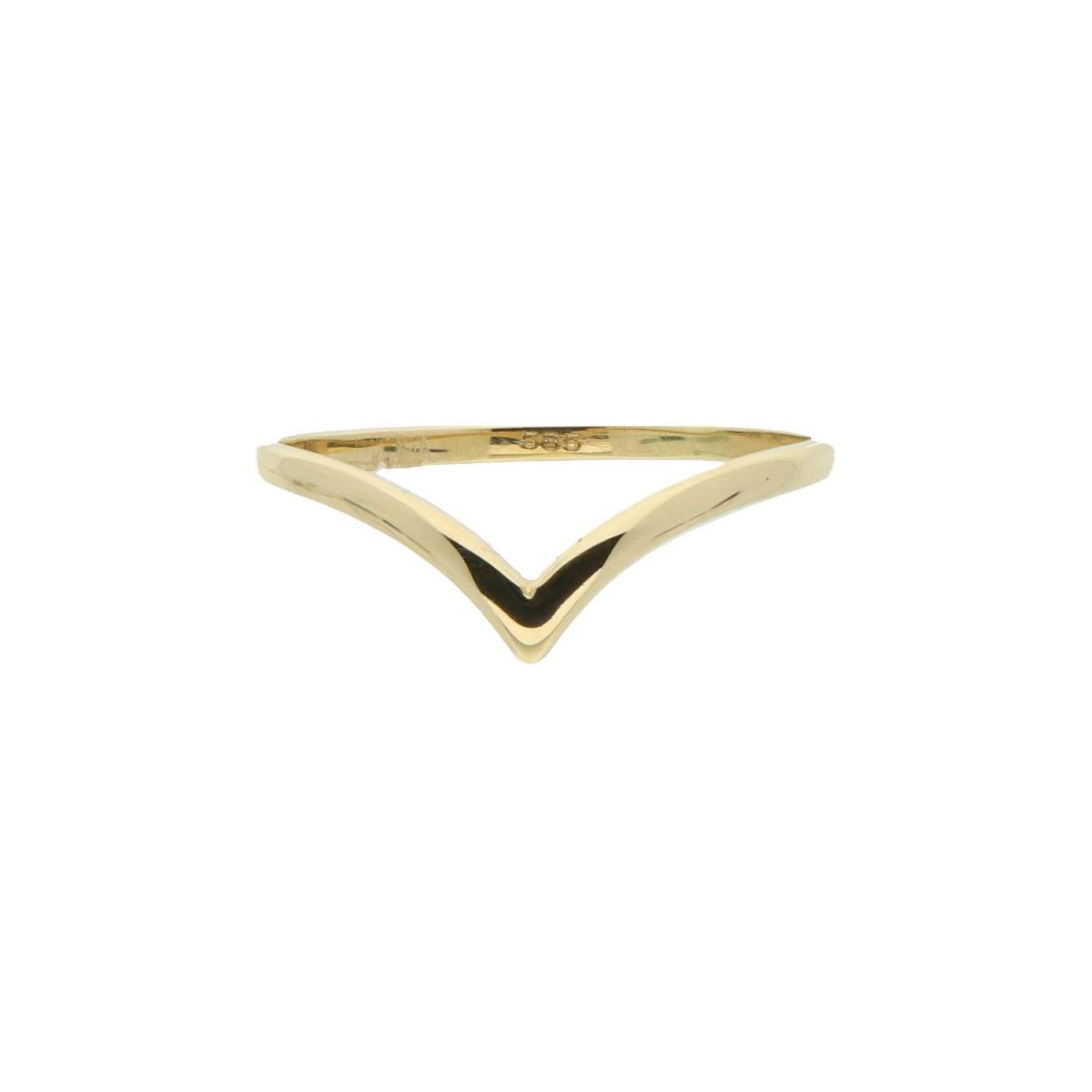 ring, gouden ring, gouden sieraden, v-vorm ring, minimalistische ring