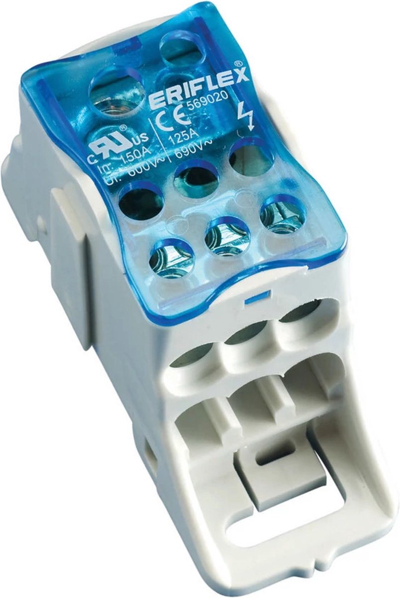 din rail, terminal block, blue cover, block connector, EU plug