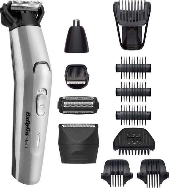 BaBylissMEN MT861E - Trimmerset - Als tondeuse te gebruiken - Zilver