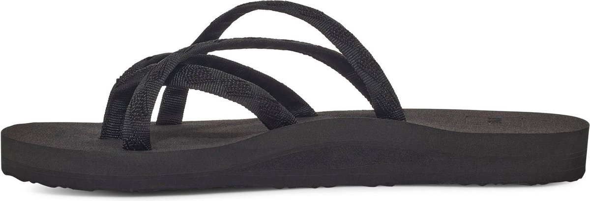 Teva - Maat 39 - W Olowahu Dames Slippers - Zwart