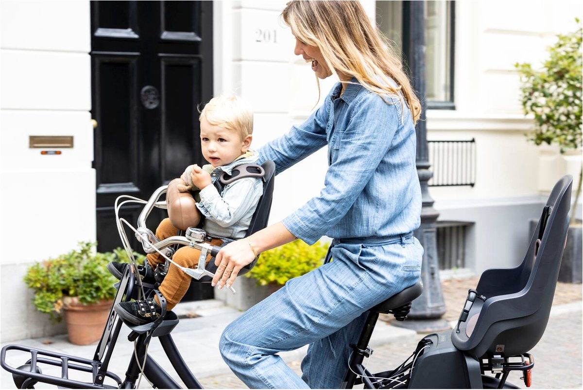 Bobike One Mini voorzitje - ECO - duurzaam fietsstoeltje - kinderzitje - voorzitje - fietszitje - voor fiets of e-bike