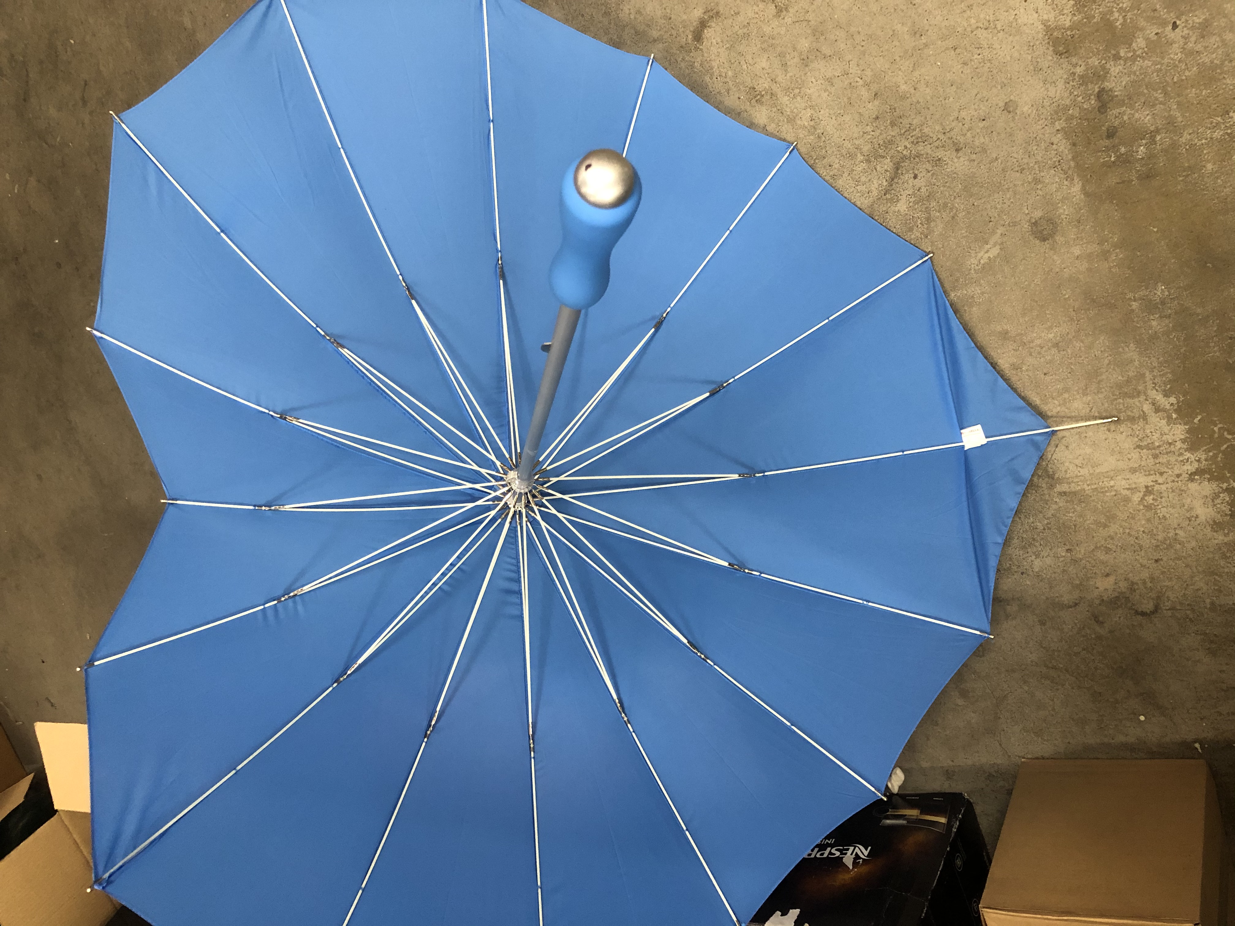 Impliva Heart UV-Bescherming Paraplu - Ø 110 cm - Lichtblauw