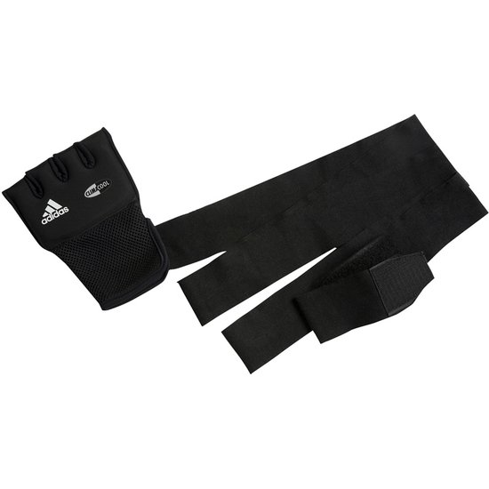Koopjeshoek - adidas Mexican Quick Wrap Gloves - Binnenhandschoen - S/M - Zwart