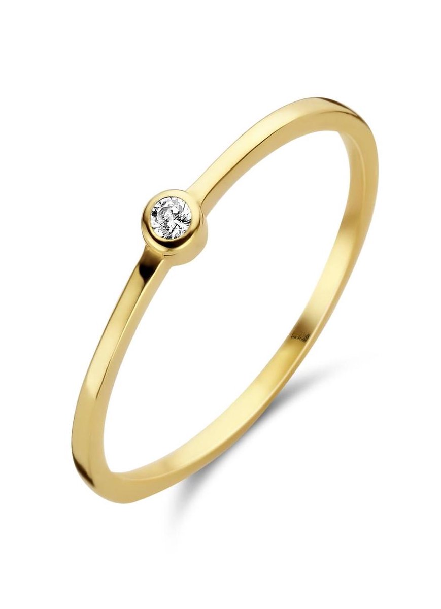 Casa Jewelry Ring Gemma 54 - Goud Verguld - maat 17.25