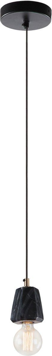 Kave Home Calpac - Hanglamp - Zwart Marmer - 9cm diameter