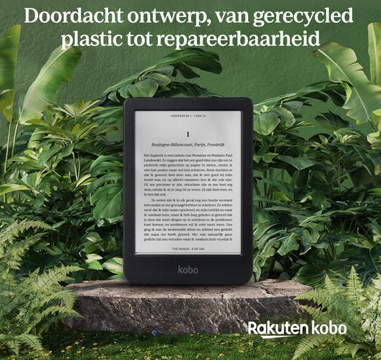 e-reader, kobo, e-boek, digitaal reader, glazen scherm