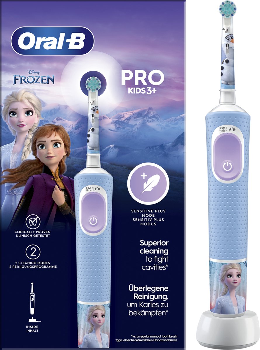 Oral-B Pro Kids Elektrische Tandenborstel - Frozen Editie - Voor Kinderen Vanaf 3 Jaar