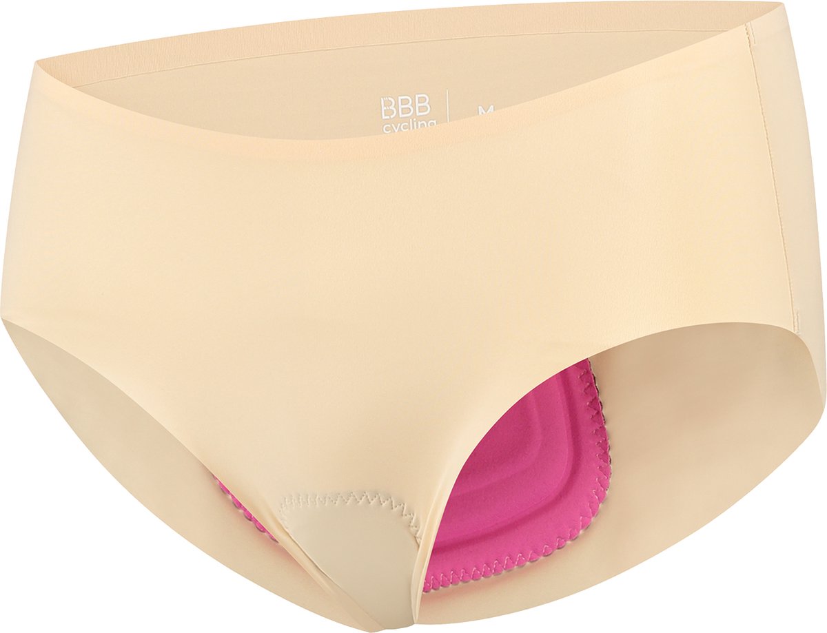 broek, bikini, nat, peach, zijdenvoering