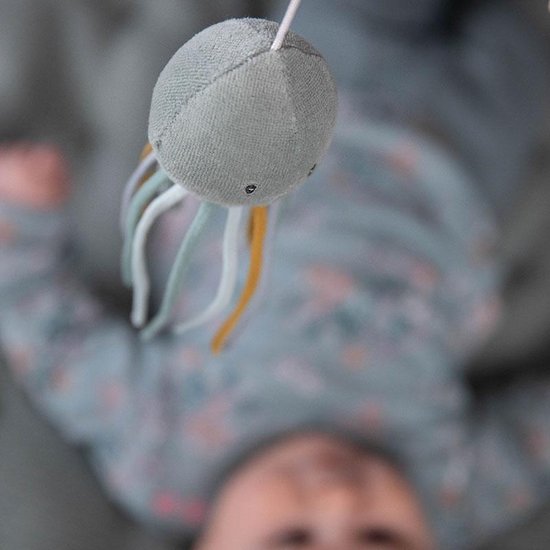 Little Dutch Houten Muziekmobiel - Wit Mint - Ocean