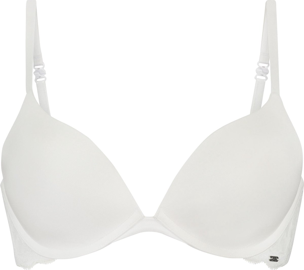 Hunkemöller - Maat B80 -  Push-up BH Angie plunge fit - wit