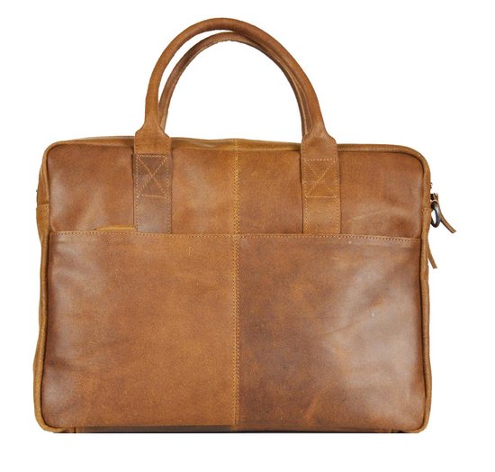 DSTRCT Limited Leren Laptoptas - 15,6 inch - Bruin