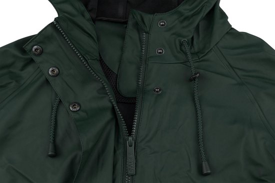 Ralka Regenjas Dames - Mizzle - Donkergroen/Zwart - 42