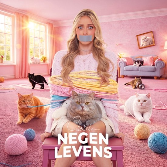 tape, mondkap, katten, roze kamer, breiballen