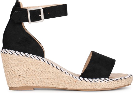 POSH by Poelman - Maat 38 - DADU Dames Sandalen - Zwart