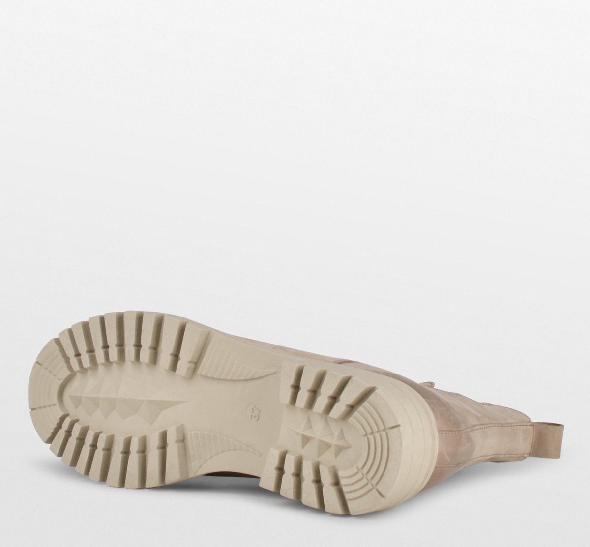 PS Poelman Mink Dames Nubuck Leren Chelsea Korte EnkelLaarzen - 38 - met Beige Zool en Elastiek
