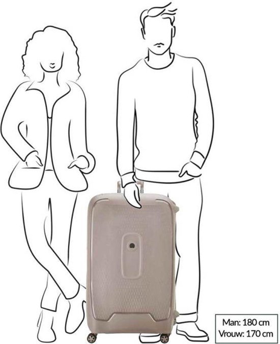 Delsey Moncey Trolley Case - 82 cm - Terracotta