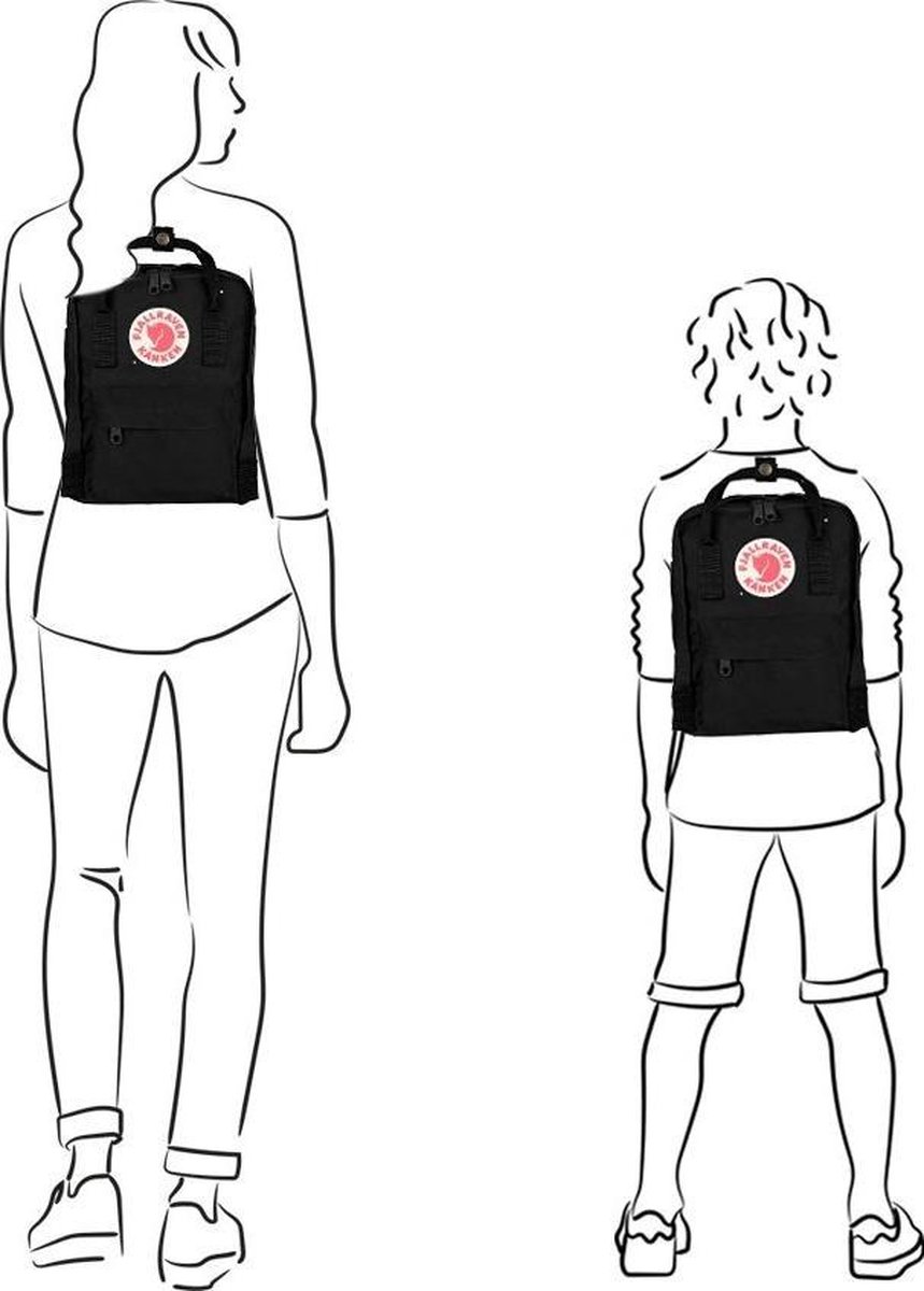 Fjallraven Kanken Mini Rugzak 7 liter - Black