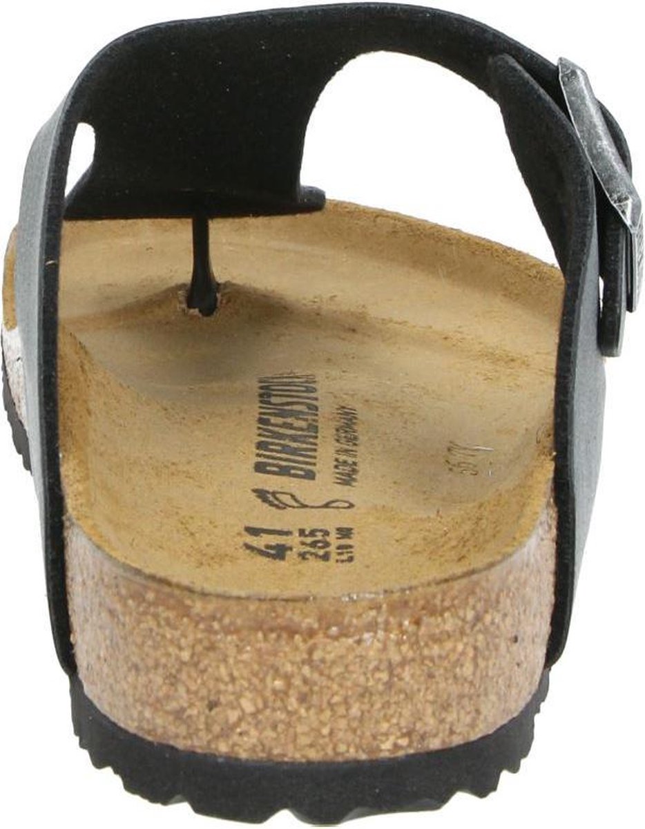 Birkenstock Ramses Regular Finished Birko-Flor Nubuck - 41 - Heren Teenslipper - Zwart