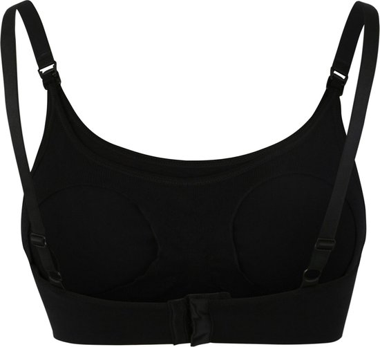 Noppies -Maat XS/S - Comfortabele naadloze voedingsbh Black