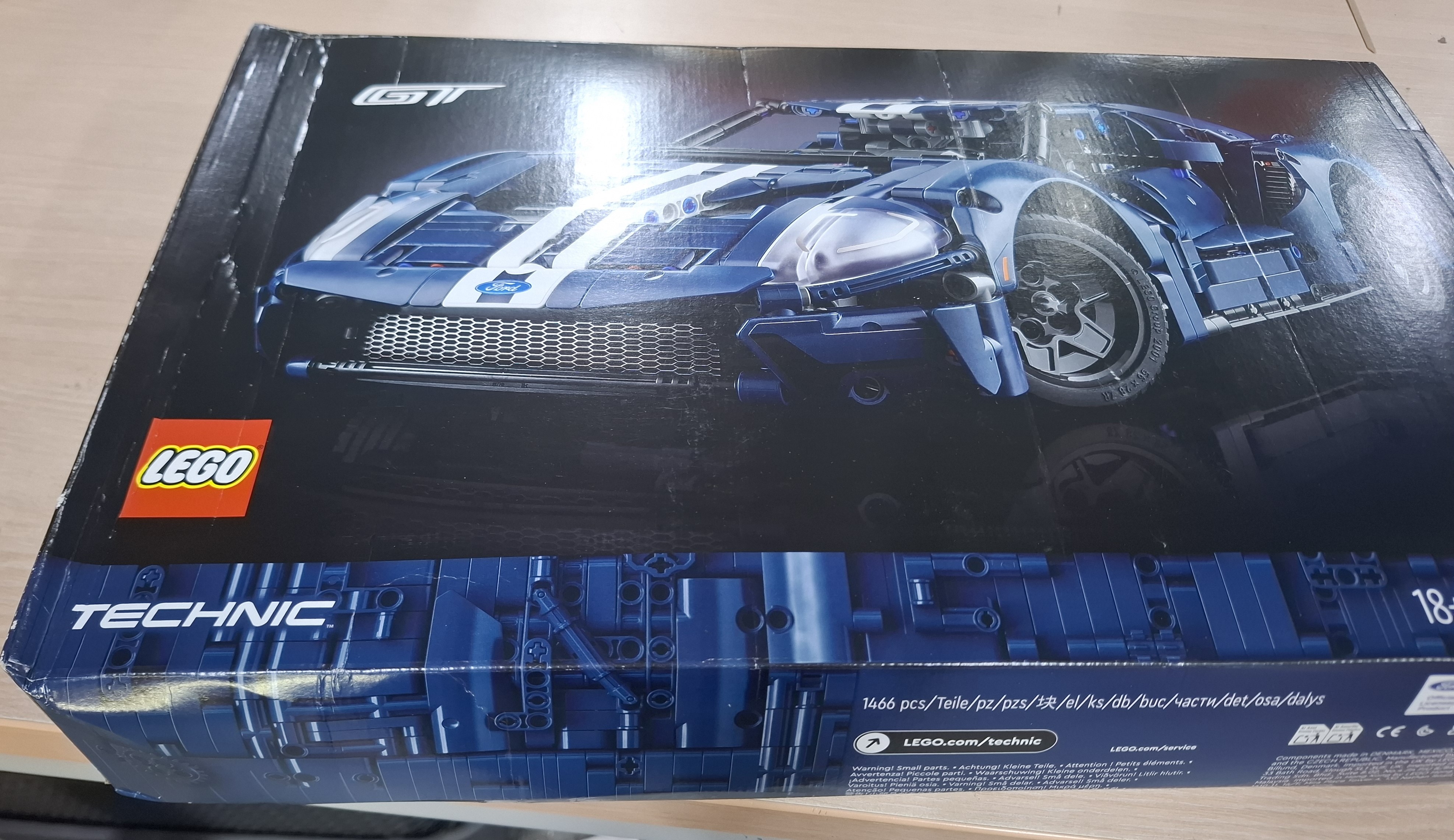 LEGO Technic 2022 Ford GT Auto Supercar Modelbouwpakket voor Volwassenen - 42154