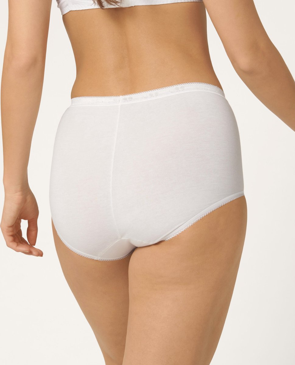 sloggi - Maat 54 - Basic+ Dames Maxi slip - 4-pack - Wit