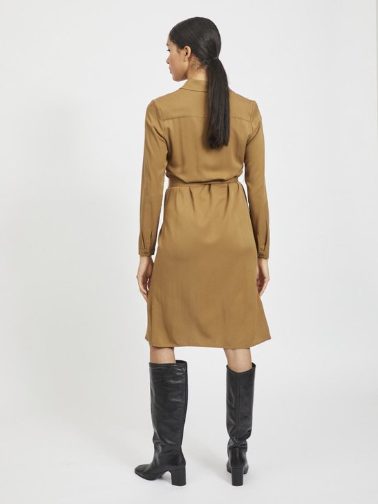 VILA Maat 38 VIDANIA BELT LS SHIRT DRESSSU Dames Jurk