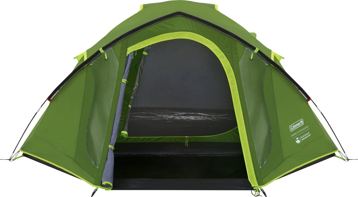 Coleman Darwin 3 Plus Blackout kampeertent – 3 persoons tent – verduisterend – water- en windbestendig - groen