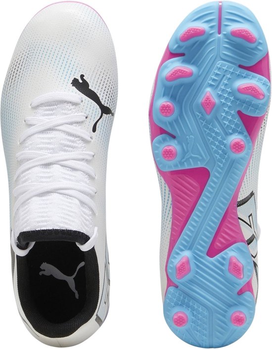 PUMA FUTURE 7 PLAY FG/AG Jr FALSE - Maat 29 - Sportschoenen - PUMA White-PUMA Black-Poison Pink