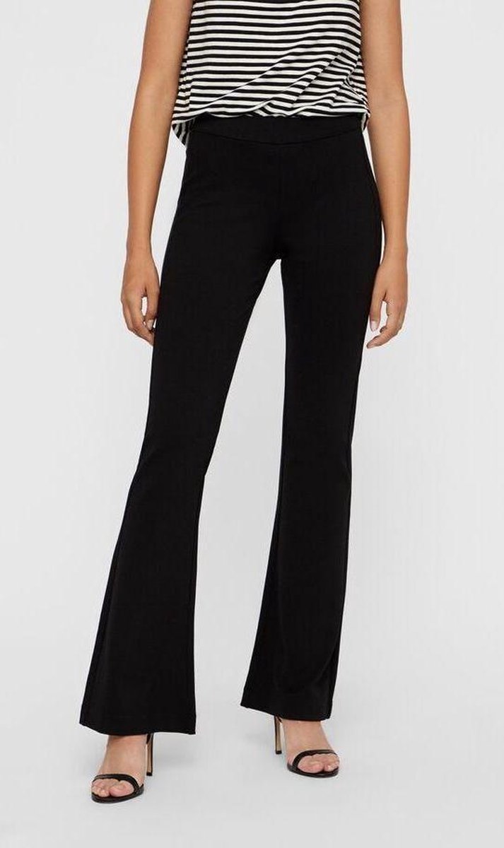 VERO MODA - 34/M - VMKAMMA NW FLARED JERSEY PANT NOOS Dames Broek